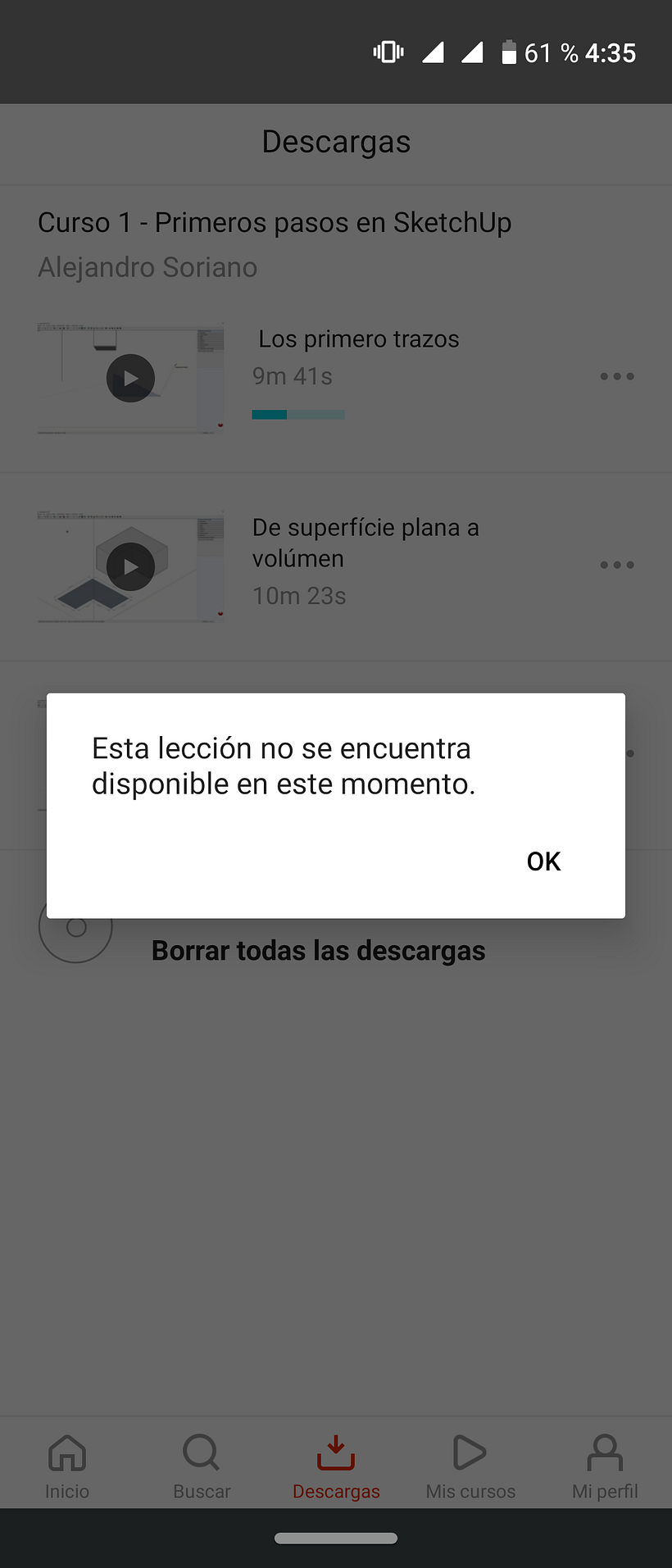 Está es la información que me arroja cuando intento reproducirlos.