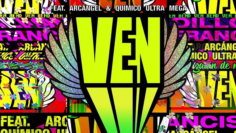 Portada del sencilo "Ven" de Dillon Francis por Flaminguettes