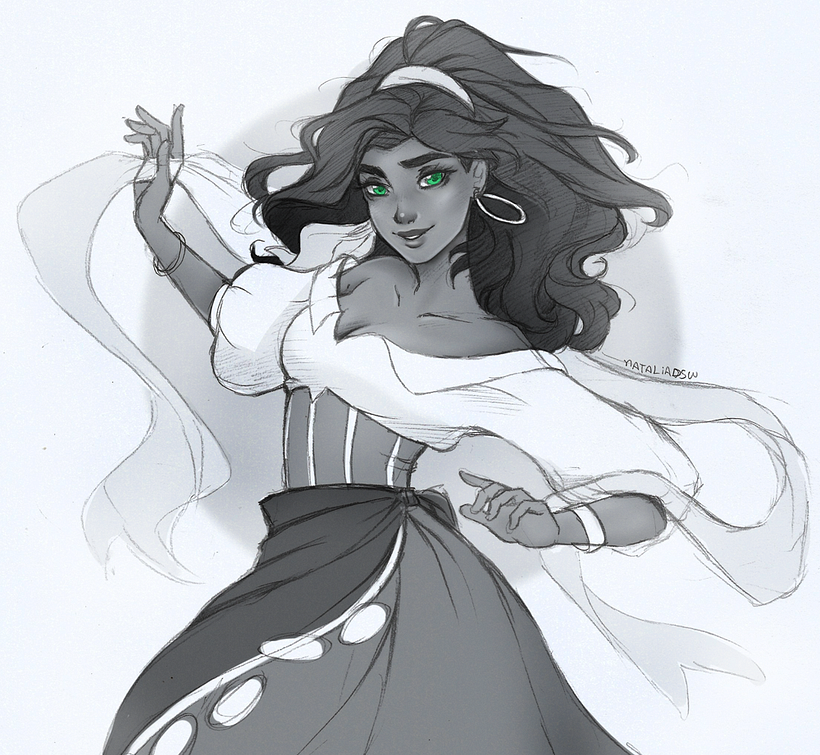 Sketches of some Disney Characters. 0