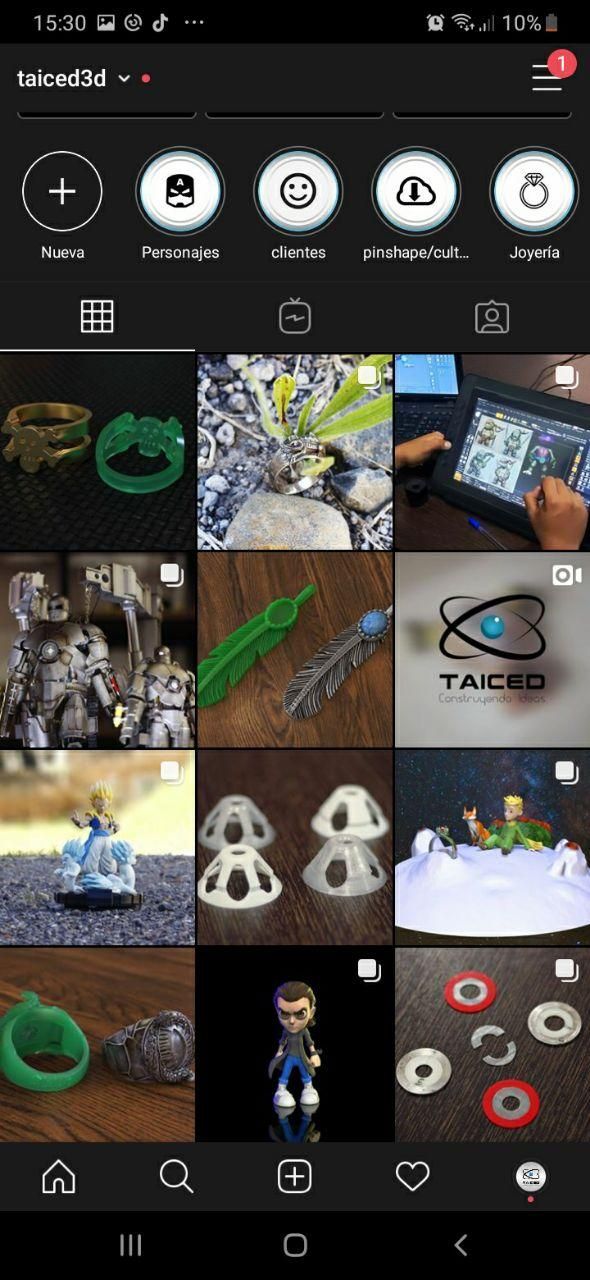 Mi Proyecto del curso: Estrategia de marca en Instagram Taiced3D 1