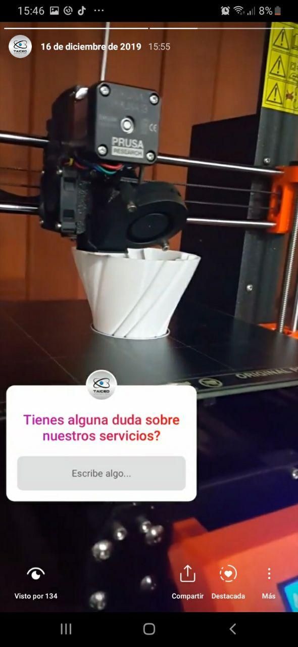 Mi Proyecto del curso: Estrategia de marca en Instagram Taiced3D 3