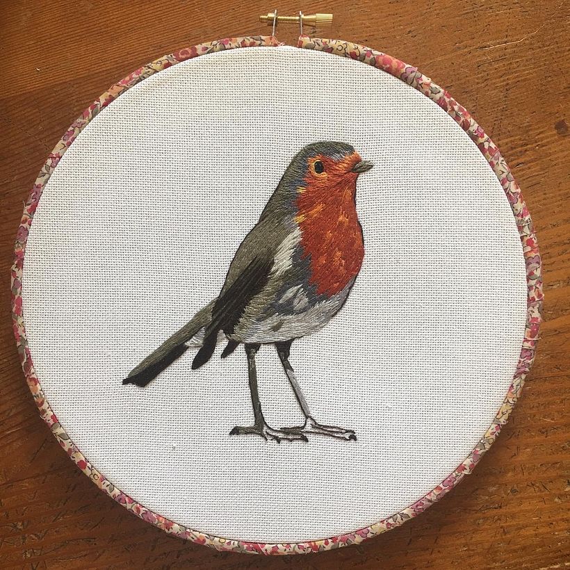 My project in Painting with Thread: Textile Illustration Techniques course 1