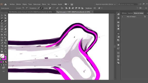 ...becomes a stroke when you press Shift + X