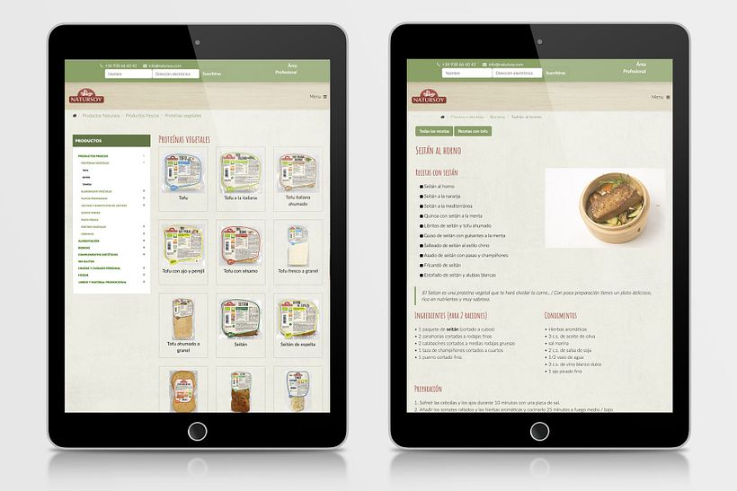 Diseño Web Natursoy 6