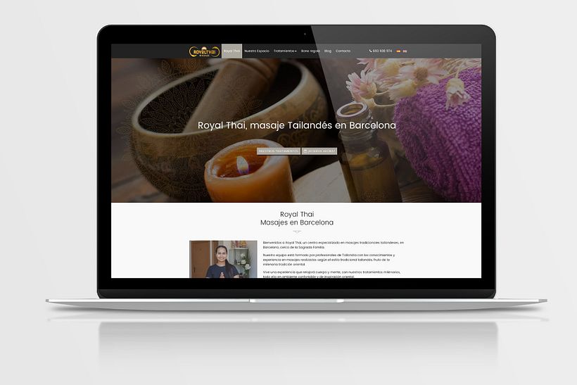 Diseño Web Royal Thai 3