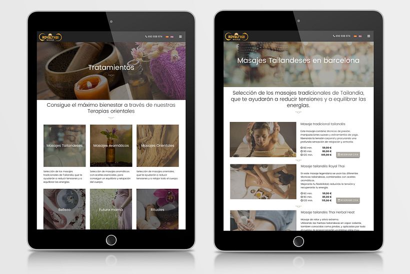 Diseño Web Royal Thai 4