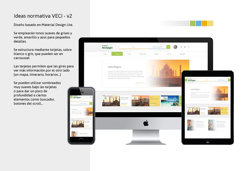 UI - Rediseño de Agencia de Viajes El Corte Inglés 1