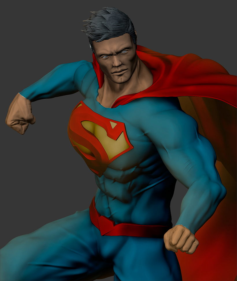 superman sculture - fanart - Sculptură