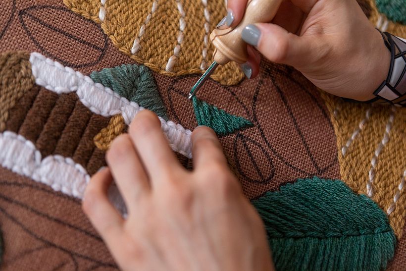 Mi Proyecto del curso: Bordado XL con aguja mágica 1