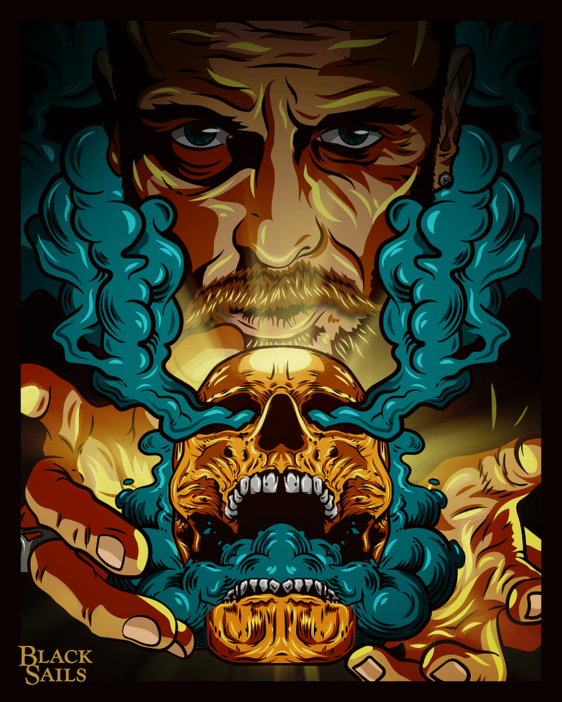 Black Sails | Ilustración Vectorial - Ilustración tradicional