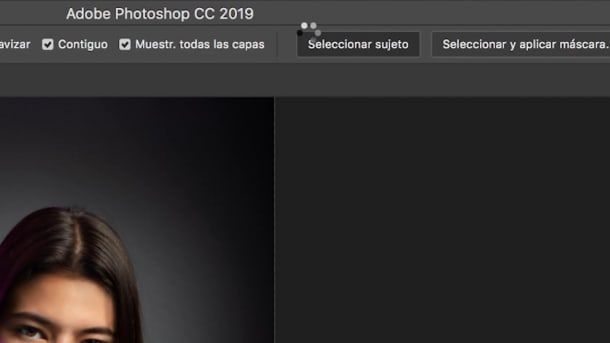 Select the tool "Select subject"