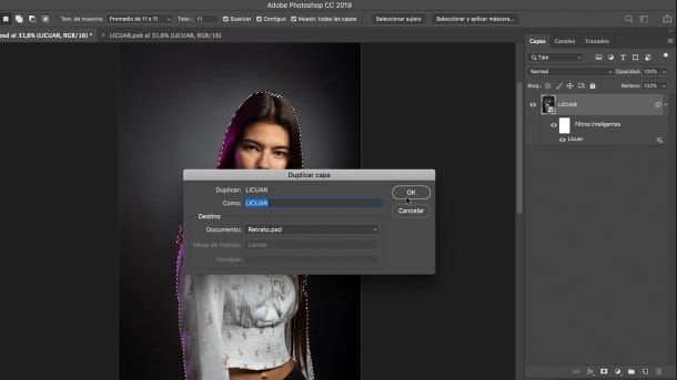 Duplicate the layer.