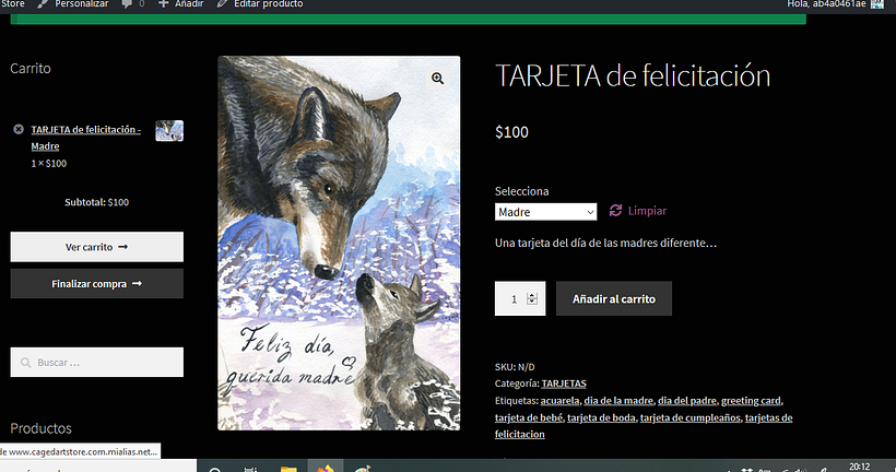 Mi Proyecto del curso: Creación de una tienda online en WordPress 3
