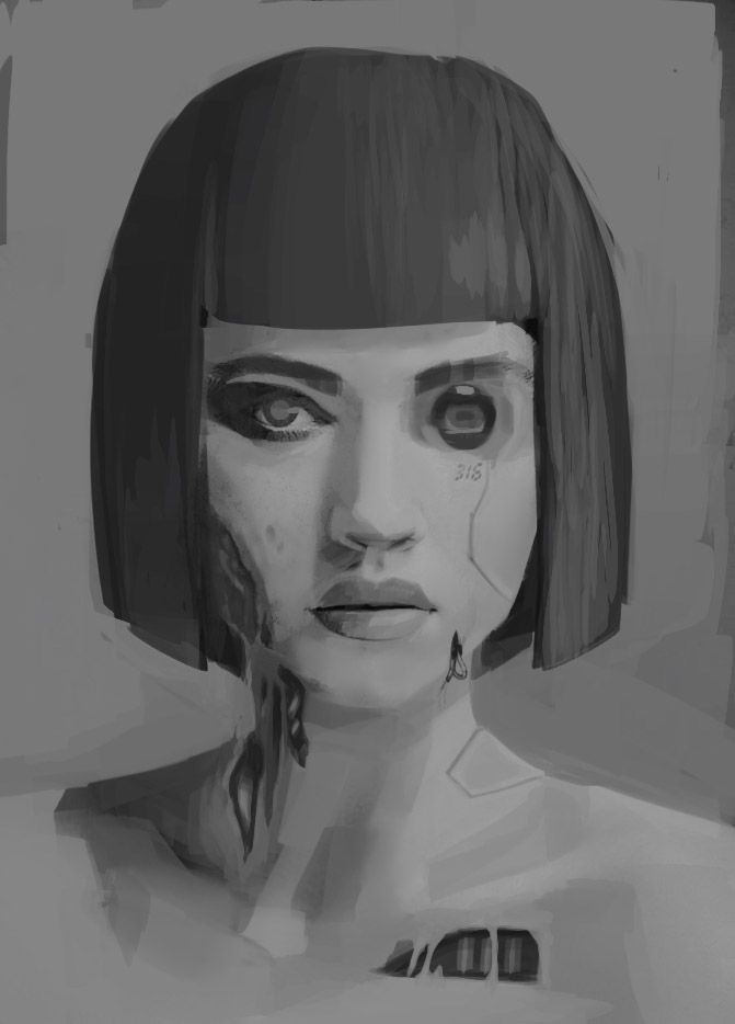Photobash in Adobe Photoshop.