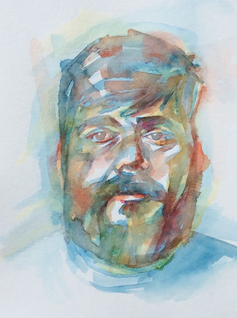 A few more layers. More cleaning up my palette than choosing ones for this portrait.