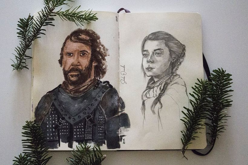 Arya Stark (2019) + The Hound (2020)