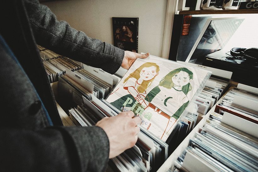 Ilustración para disco de vinilo. 1