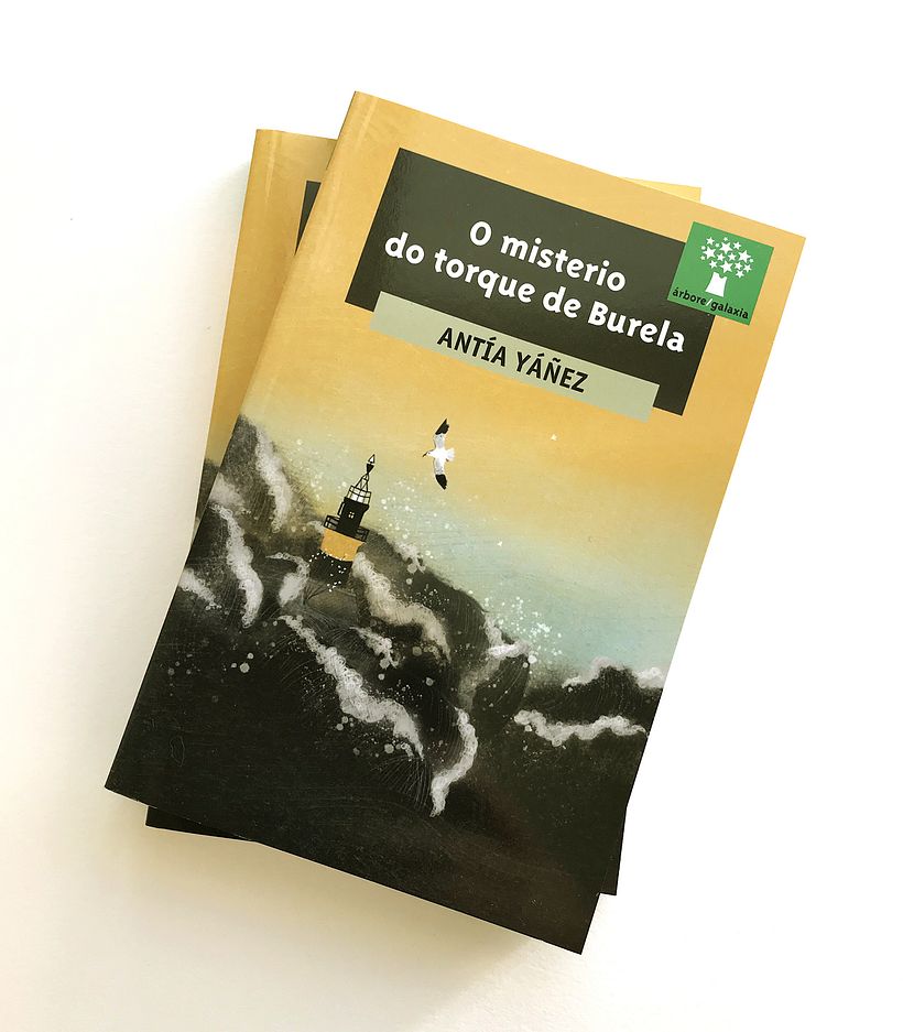 "O misterio do torque de Burela", escrito por Antía Yánez y publicado por la editorial Galaxia (Galicia 2019)