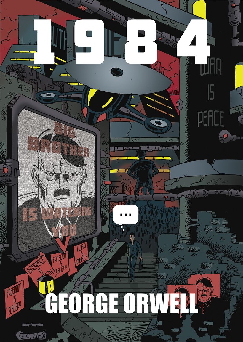 1984 de George Orwell | Domestika, image size:820x1155