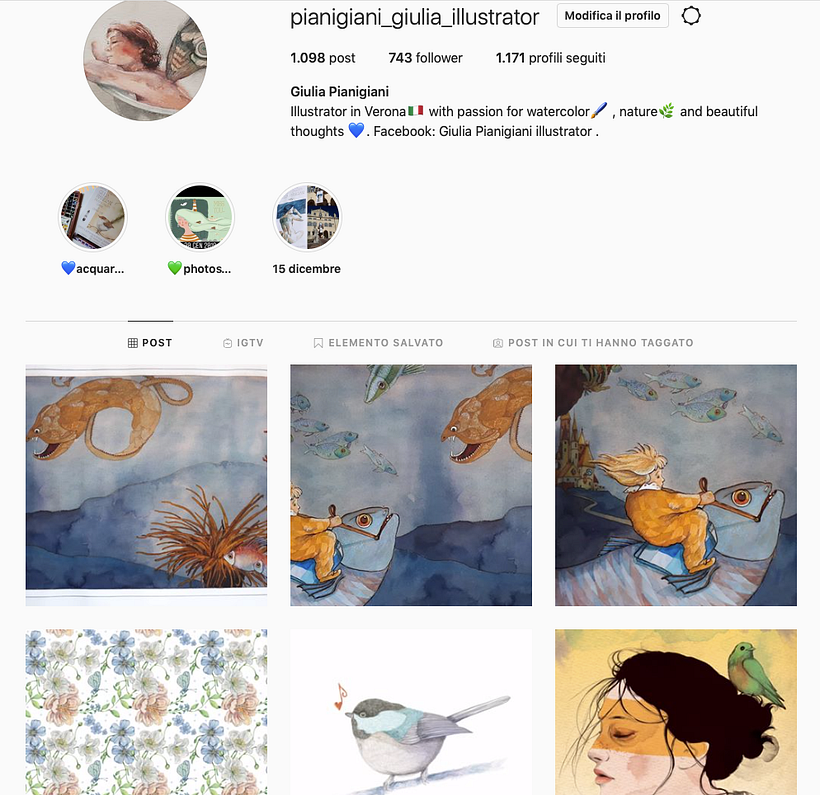 My project in Creating an Illustration Portfolio on Instagram course -1