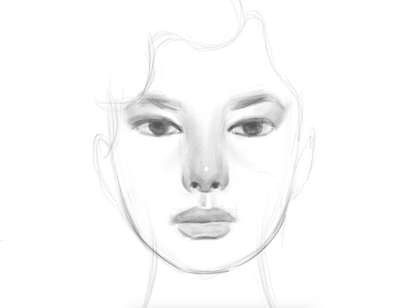 Notice how texture is emerging, this is what I like about Bonobo Chalk brush.