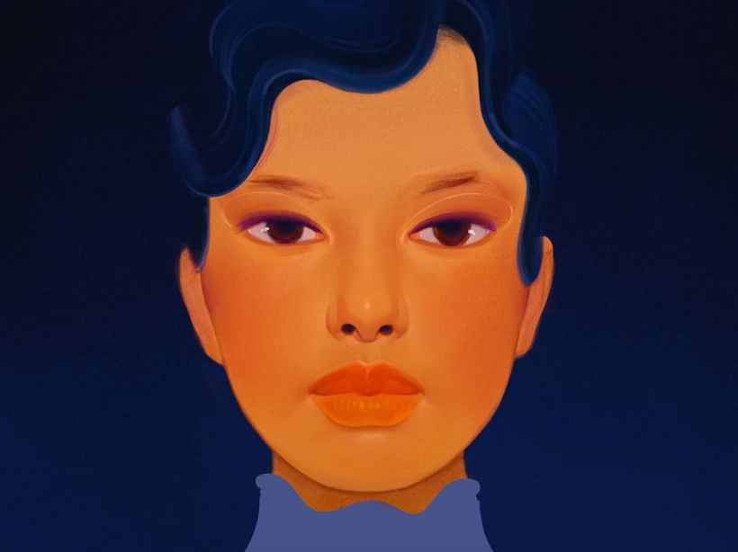 Once I have a good understanding of skin color, I begin adding background and secondary elements with Hard Airbrush.