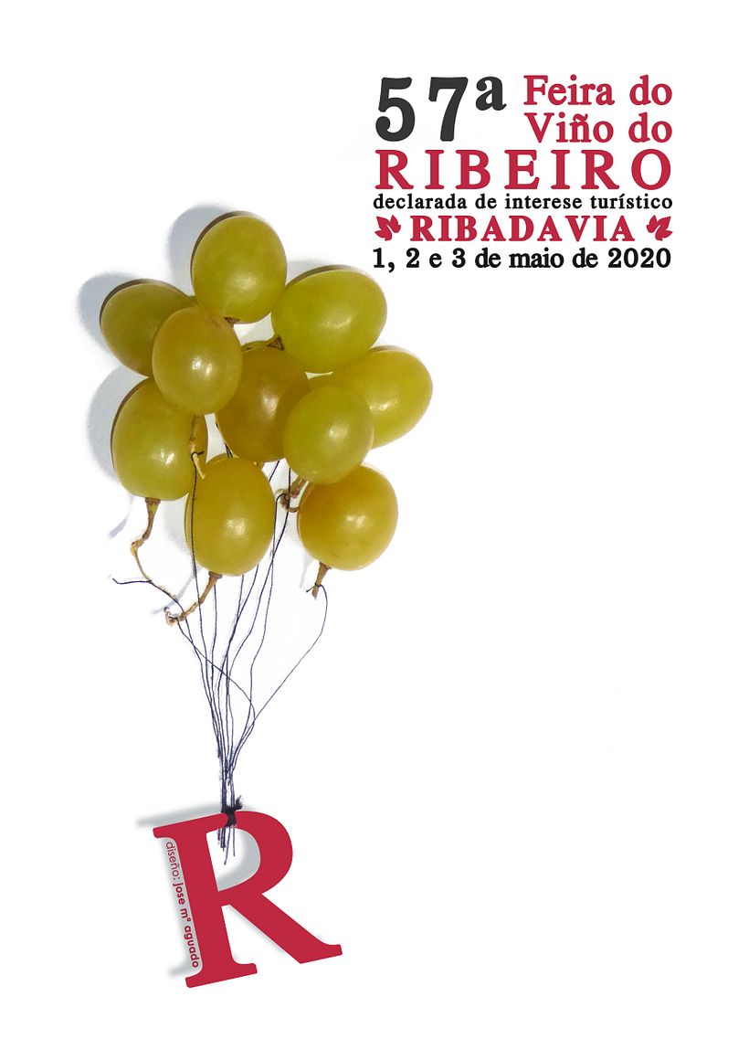 Cartel 57º Feira Do Viño do Ribeiro 2020 (PROPUESTA) 1