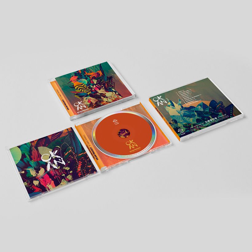 Ontwerp van stukken voor het album. 