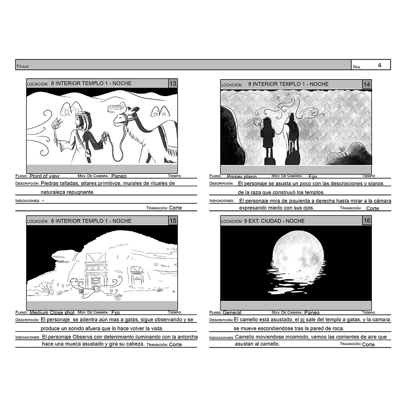 Storyboard adaptación lovecraft