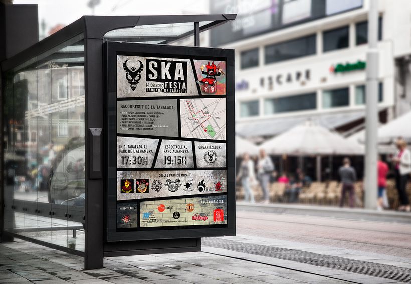 Cartel Skafesta (trobada de tabalers) - Poster Tasarımı