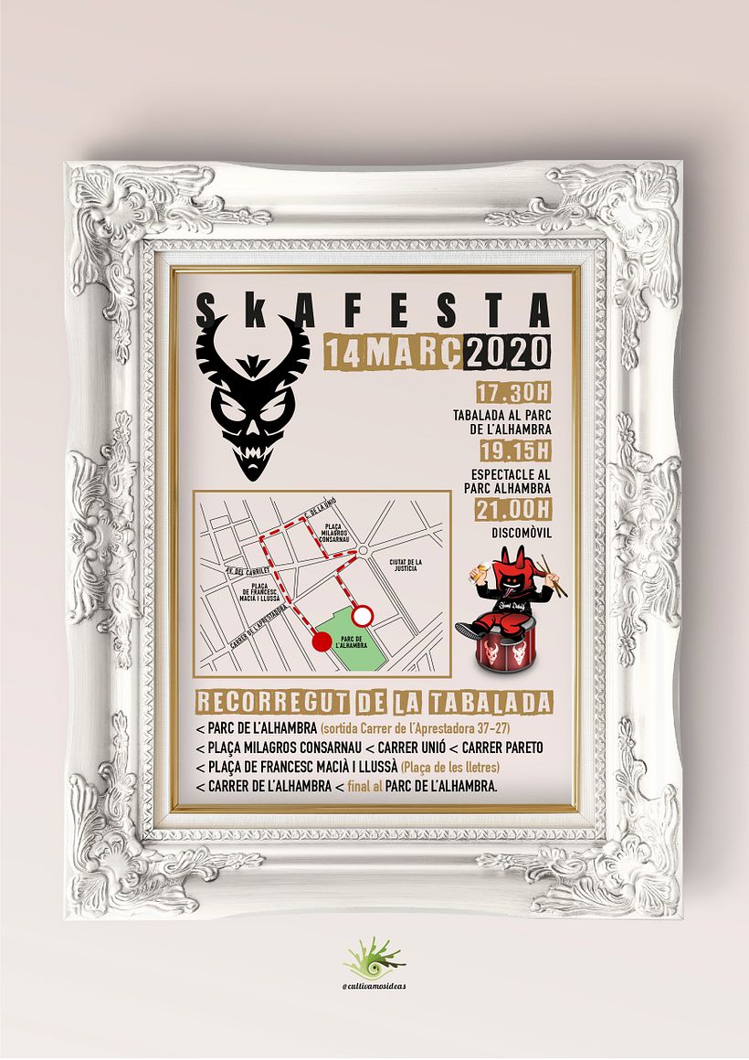 Cartel Skafesta (trobada de tabalers) - Poster Tasarımı