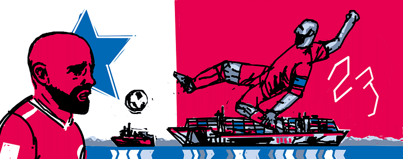 Felipe Baloy, el capitán y defensa del equipo de Panamá. 