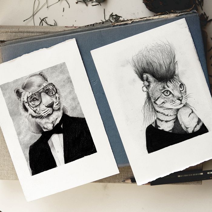 Old Family Album Pencil drawings 8