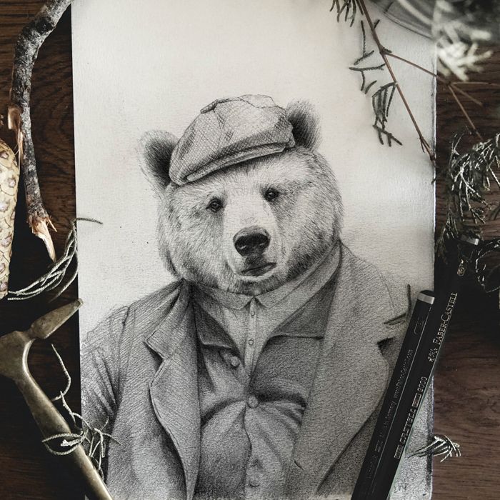 Old Family Album Pencil drawings 3