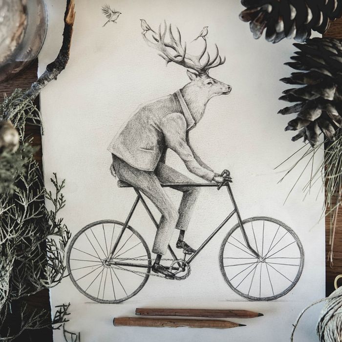 Old Family Album Pencil drawings 7