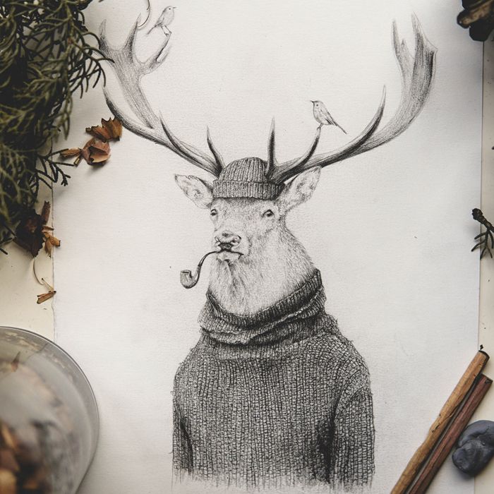 Old Family Album Pencil drawings 9