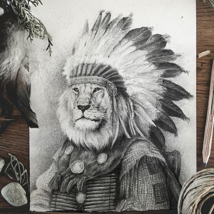 Old Family Album Pencil drawings 15