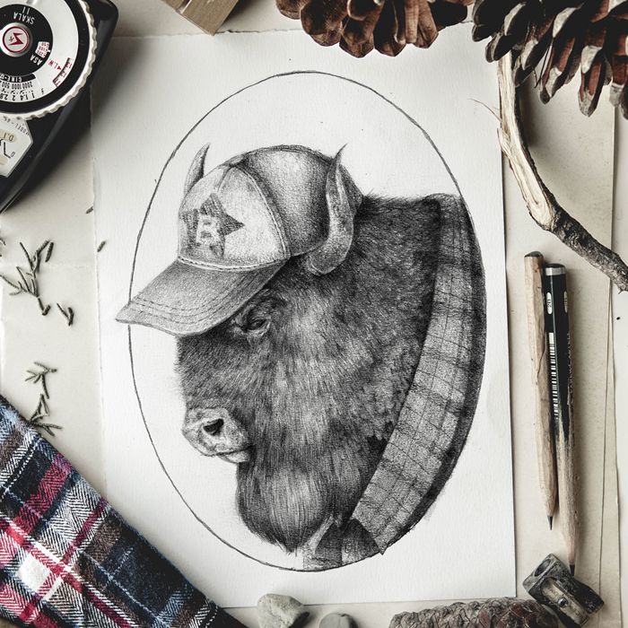 Old Family Album Pencil drawings 18