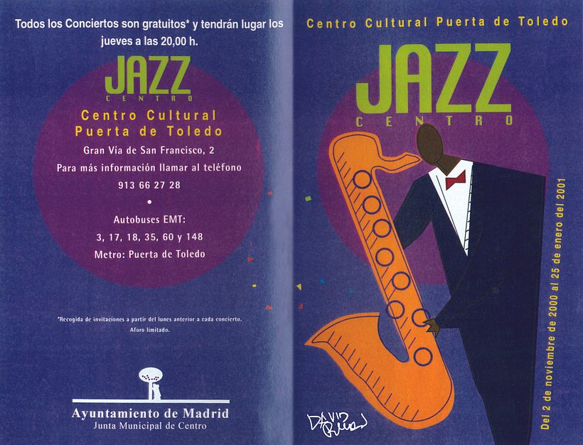 Folleto díptico "Jazz Centro. Madrid" 0