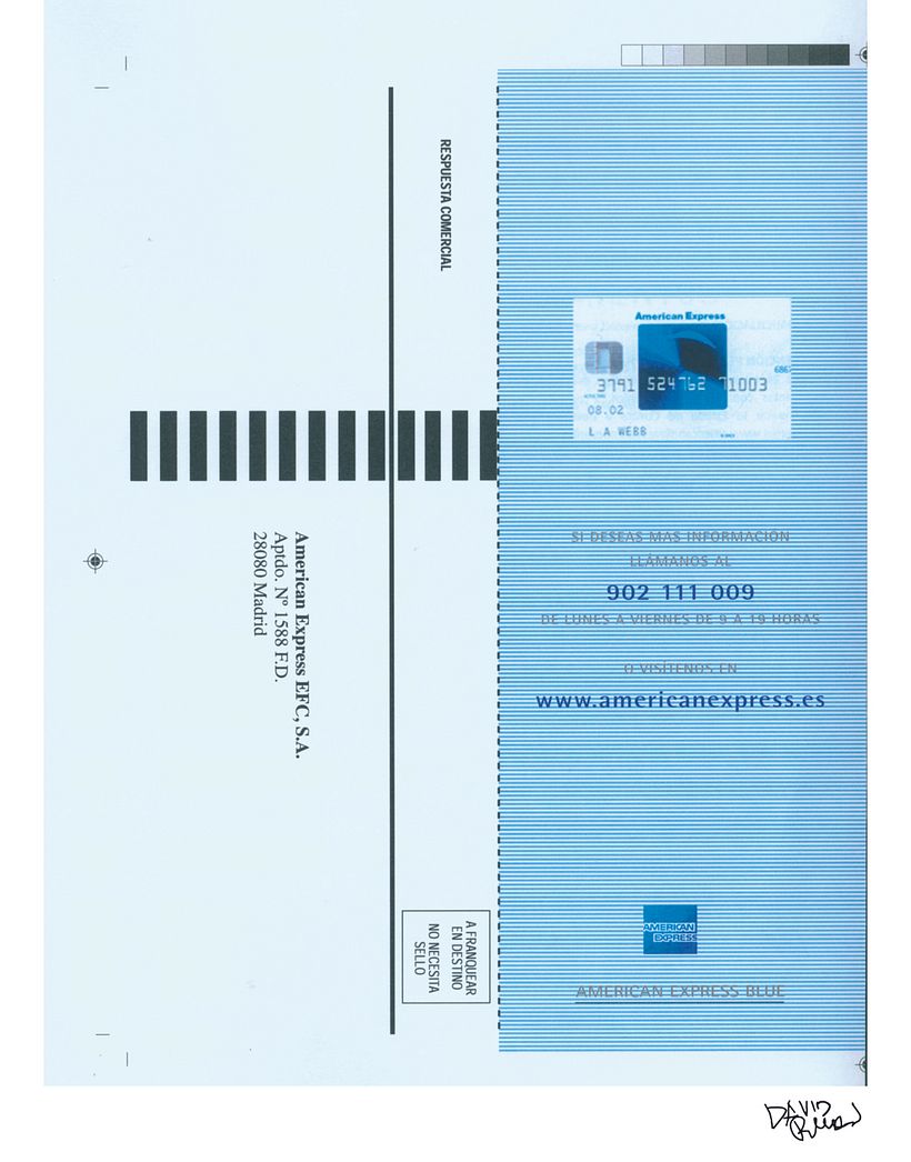 Tarjeta American Express 0