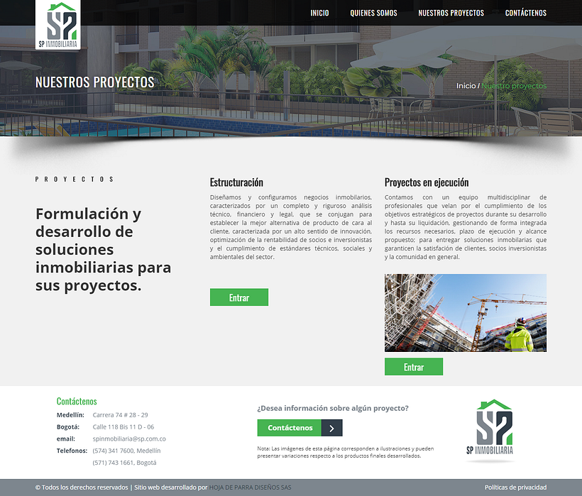 Pagina "Nuestros proyectos"