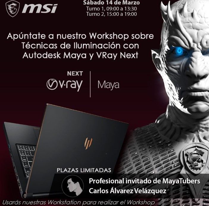 MSI realiza un Workshop Gratuito de Autodesk Maya (Barcelona) 1