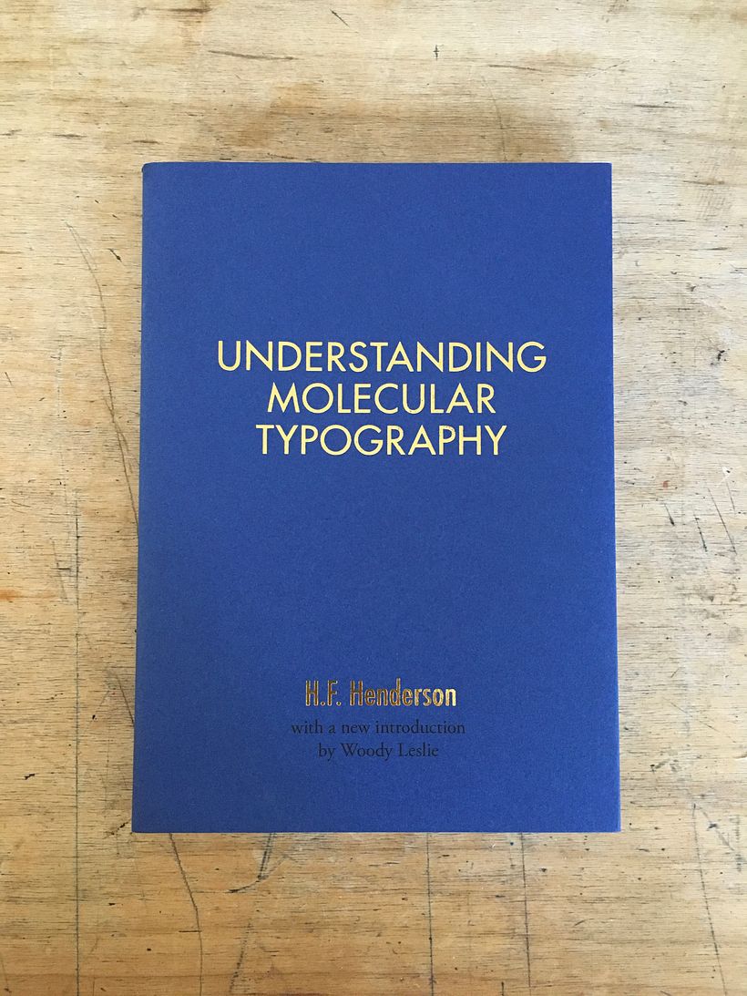 Portada del libro Understanding Molecular Typography. Ugly Duckling Presse