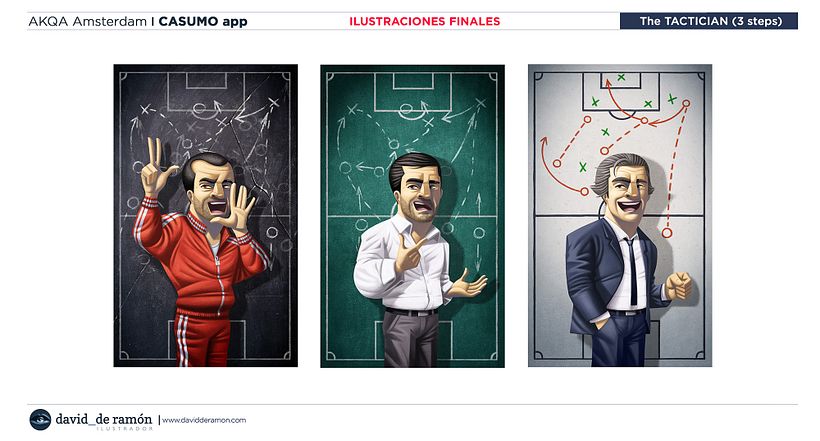 y estas son las ilustraciones finales con las que trabajaran los diseñadores y programadores de la App