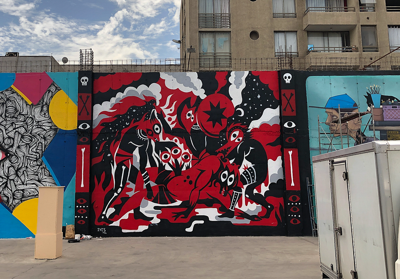 Y ¡Voilá! este mural se llama Fraternidad.