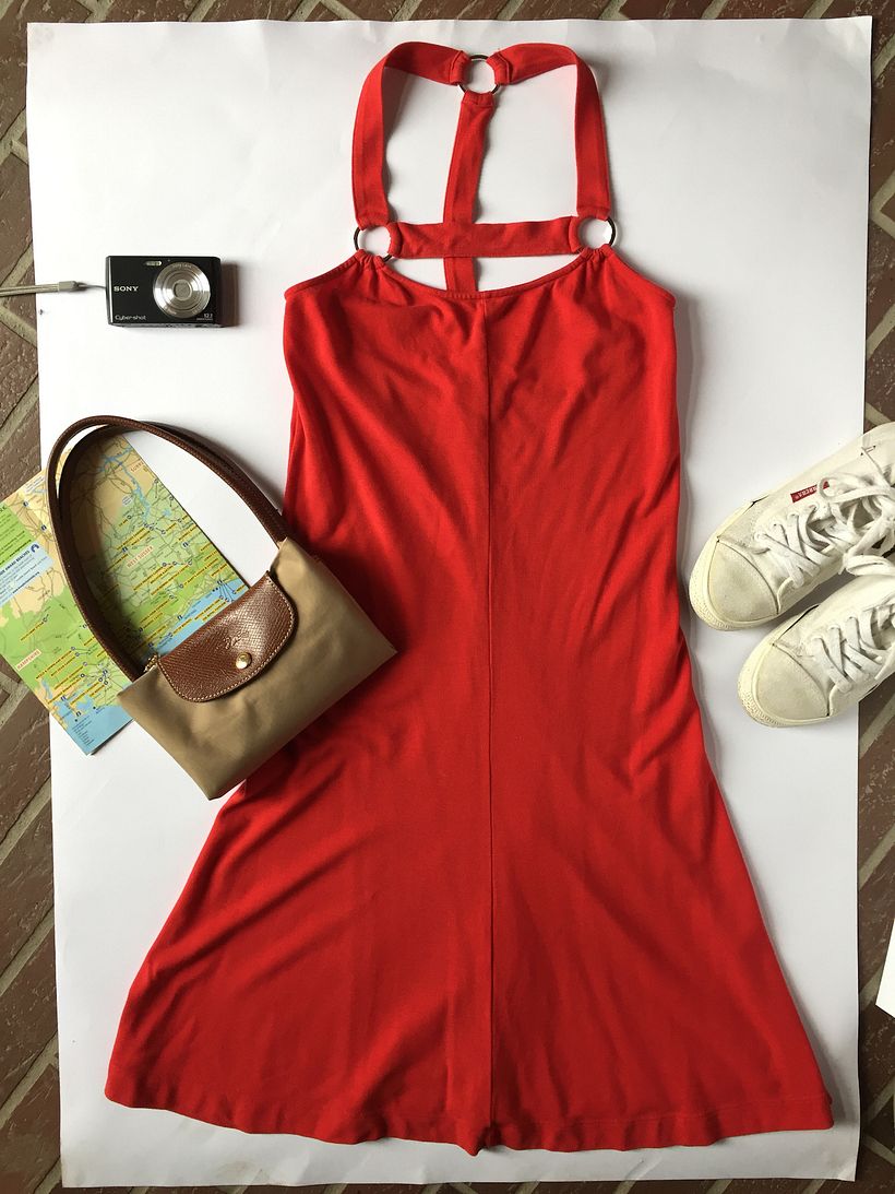 Foto de como he montado este producto, un vestido casual y deportivo perfecto para un paseo de fin de semana.