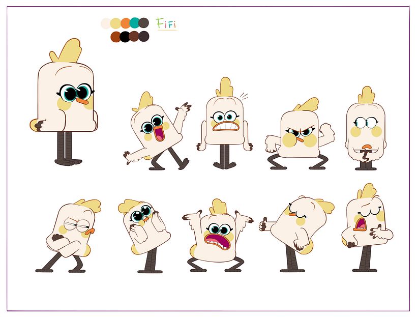 Fifi and Friends - Dirección de arte