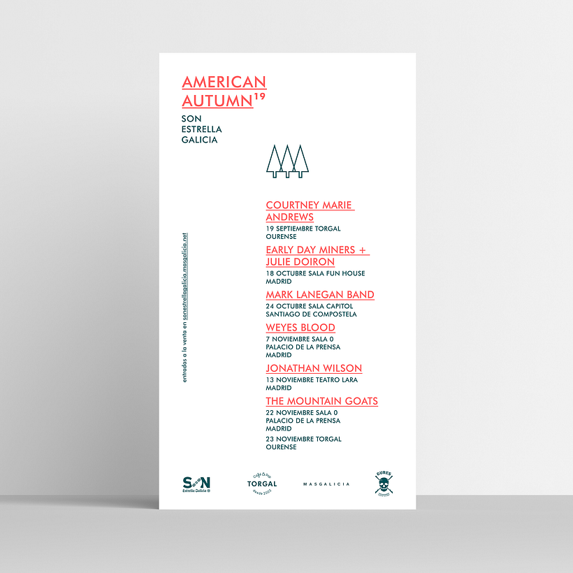 Identidad corporativa festival de música American Autumn 2019 5