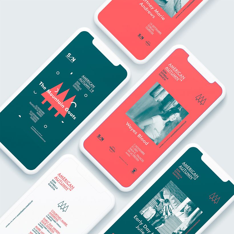 Identidad corporativa festival de música American Autumn 2019 6