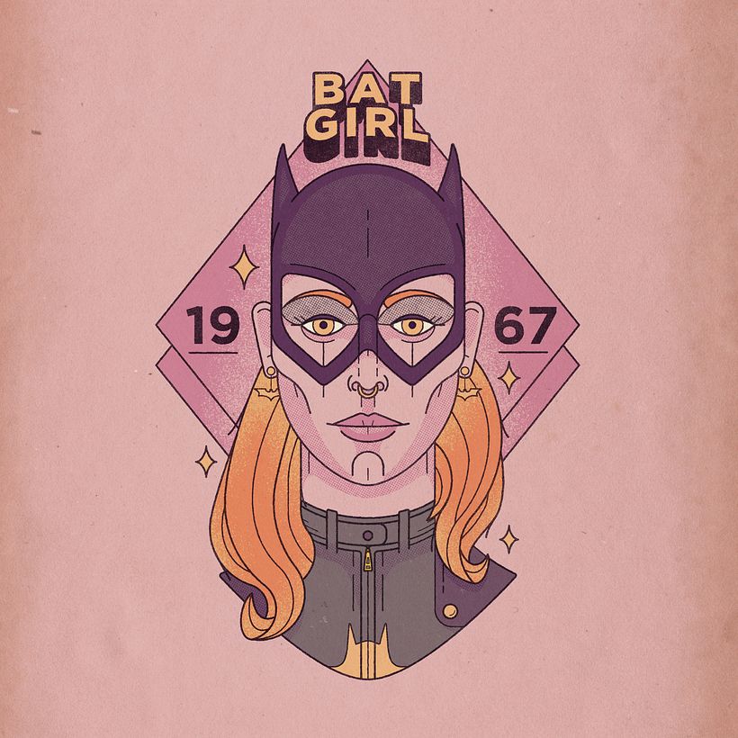 Super Girls - Ilustración tradicional